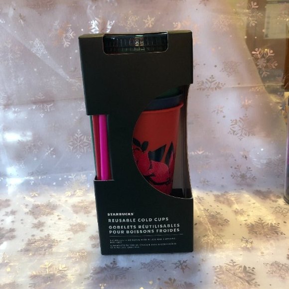 Starbucks Holiday 2021 Reusable Cold Cups NEW - Picture 1 of 3